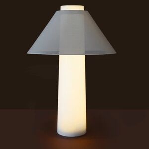 Loftie Lamp with Silver Shade